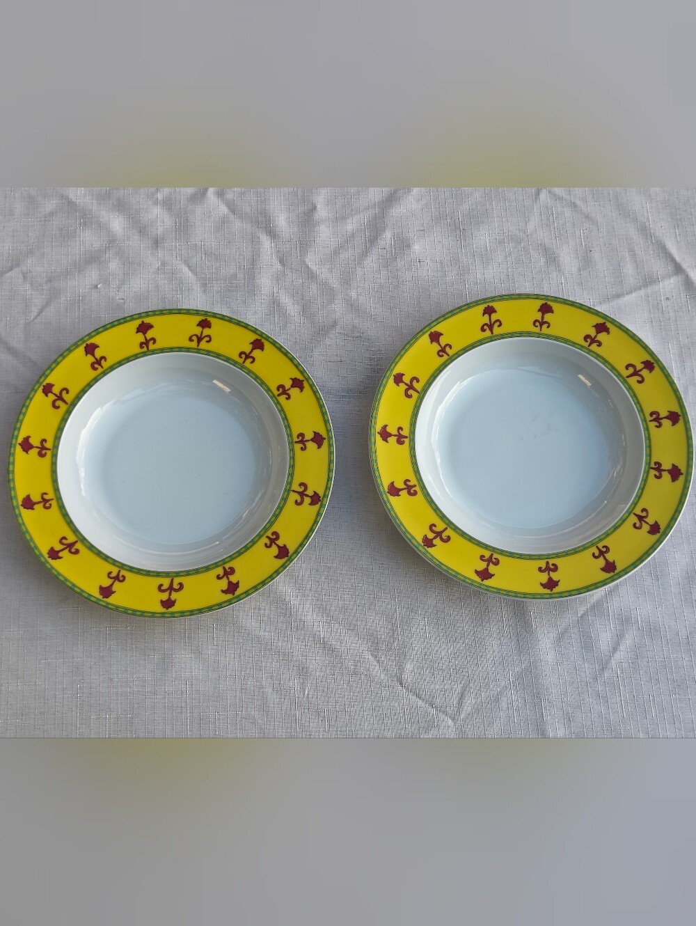 Set of 2 Idillio Bokhara by Rosenthal Studio-Linie Continental Rim Soup Bowls